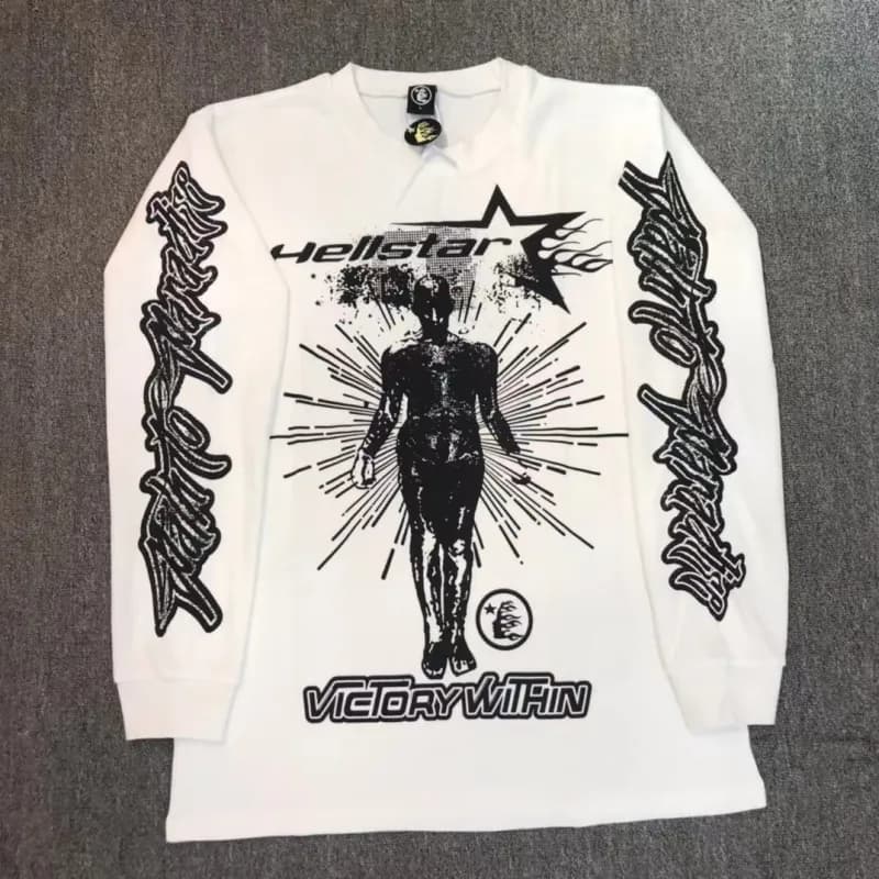 Joggers Hellstar Logo Print — 22 long sleeve T-shirt