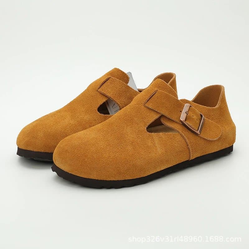 Birkenstock Gizeh Classic — 栗色全包
