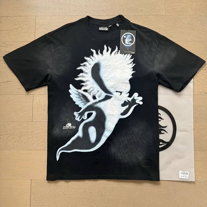 Hellstar Long Sleeve Tee Flame Graphic — X109