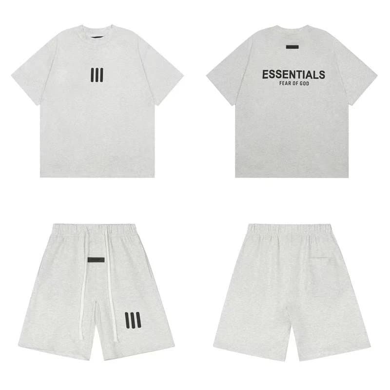 Fear of God Essentials Logo Hoodie Essentials — 2412  套装  浅灰色