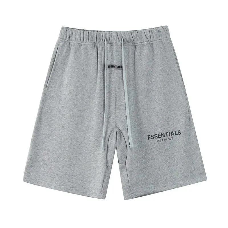 Fear of God Essentials Logo Shorts Essentials Print — 2201浅灰色（反光字母）