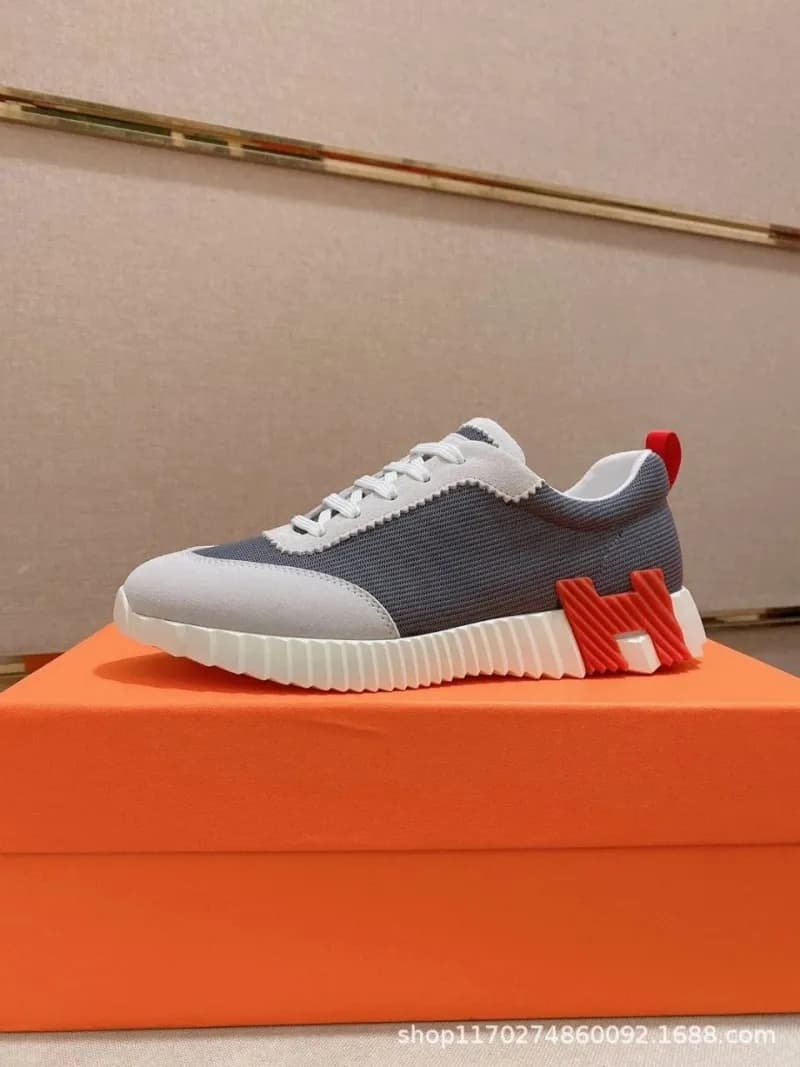 Hermès H-Stripes Sneaker White with Black H Logo — 35