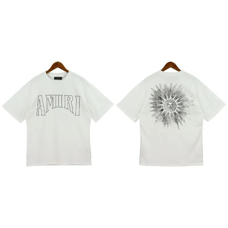 Amiri Graphic Tee Sunburst Logo