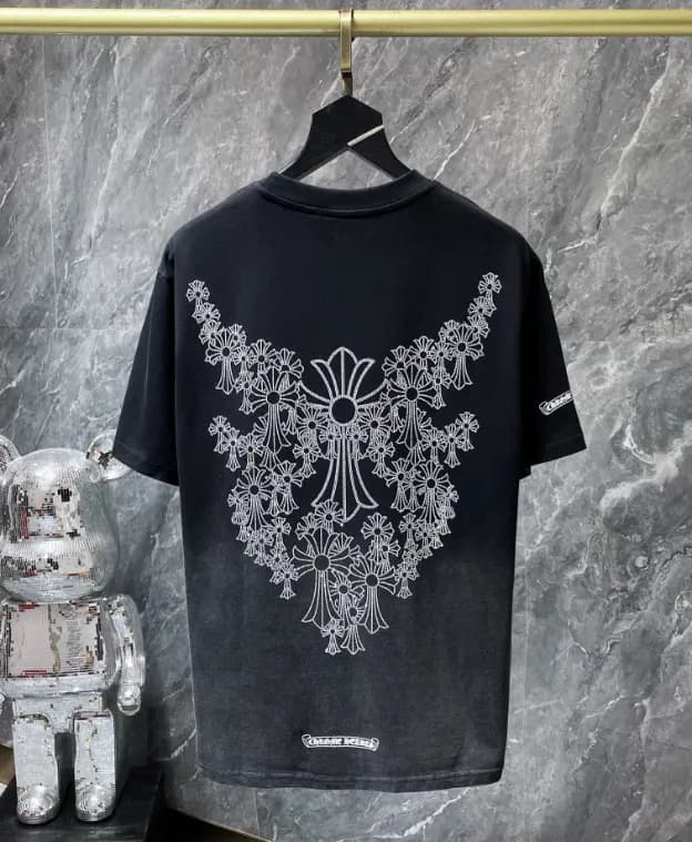 Chrome Hearts Cross Logo Tee Five Crosses — 8722 black