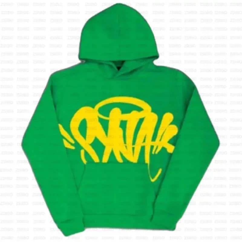 Corteiz T-Shirt & Shorts Set Graffiti Print — 02绿色卫衣