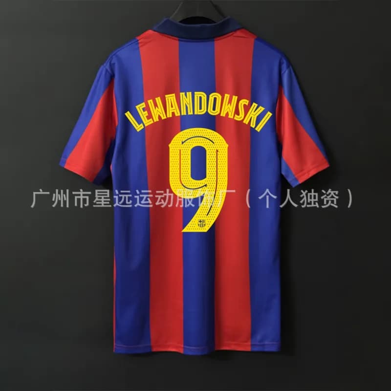 NBA FC Barcelona Home Jersey Lewandowski #9