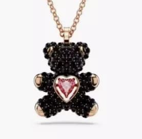 Swarovski Teddy Bear Pendant Crystal-Embellished