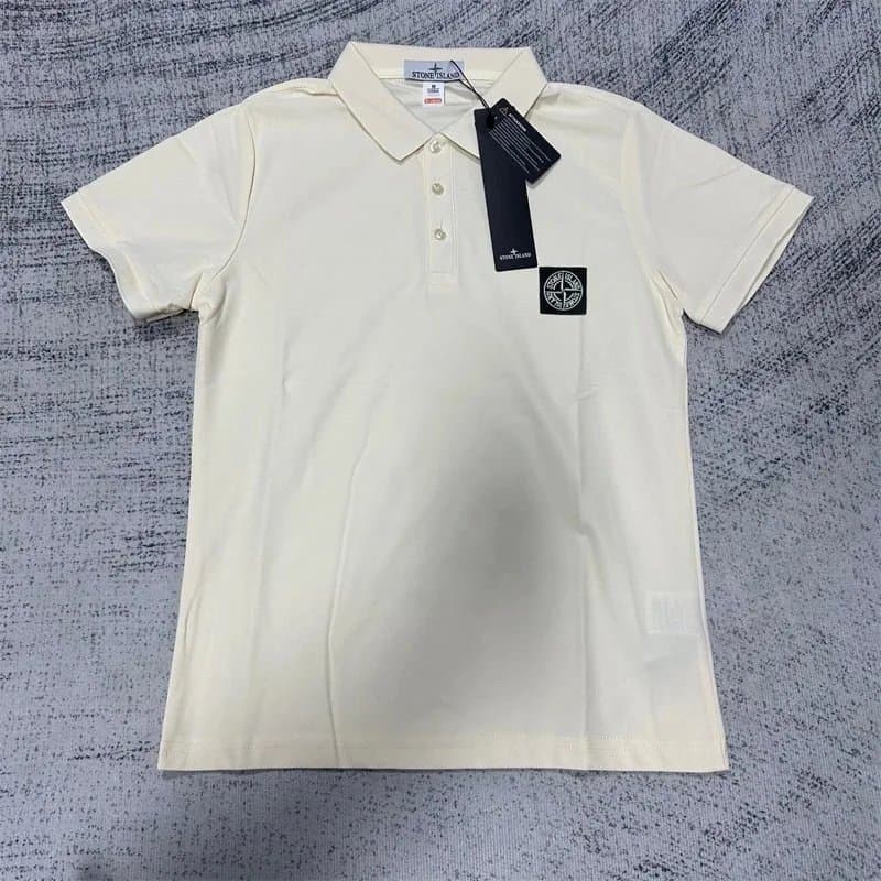 Stone Island Polo Shirt Reflective Compass Patch — C13