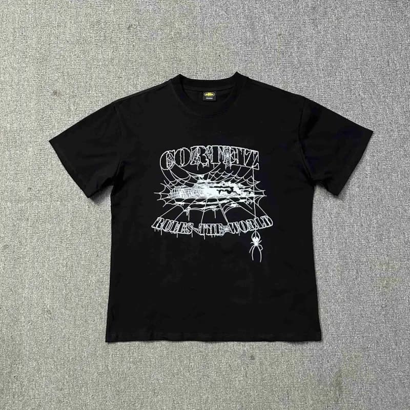 Corteiz Graphic Tee Spider Web Print