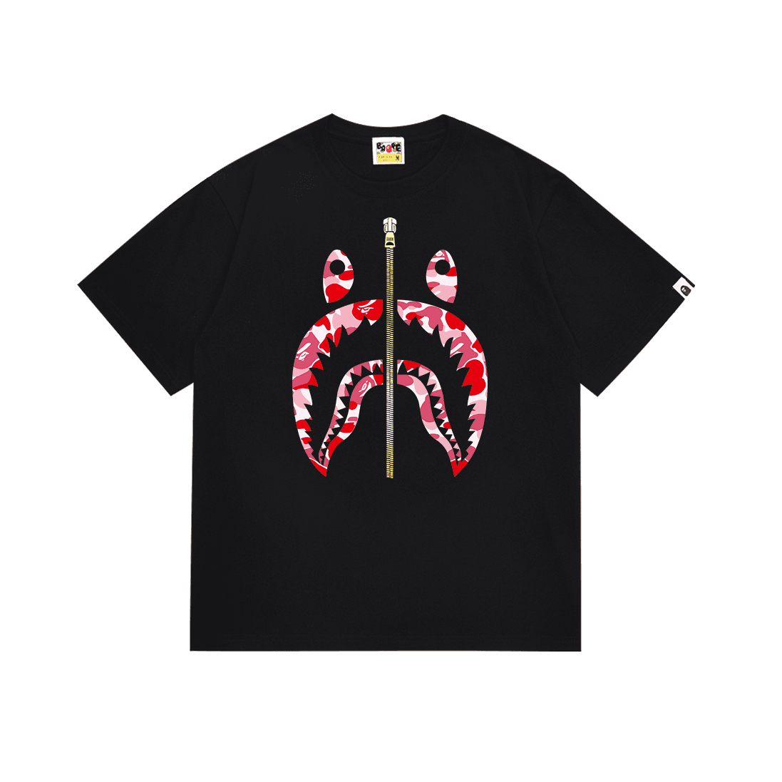 BAPE × Fear of God Essentials Shark Tee Camouflage Zipper