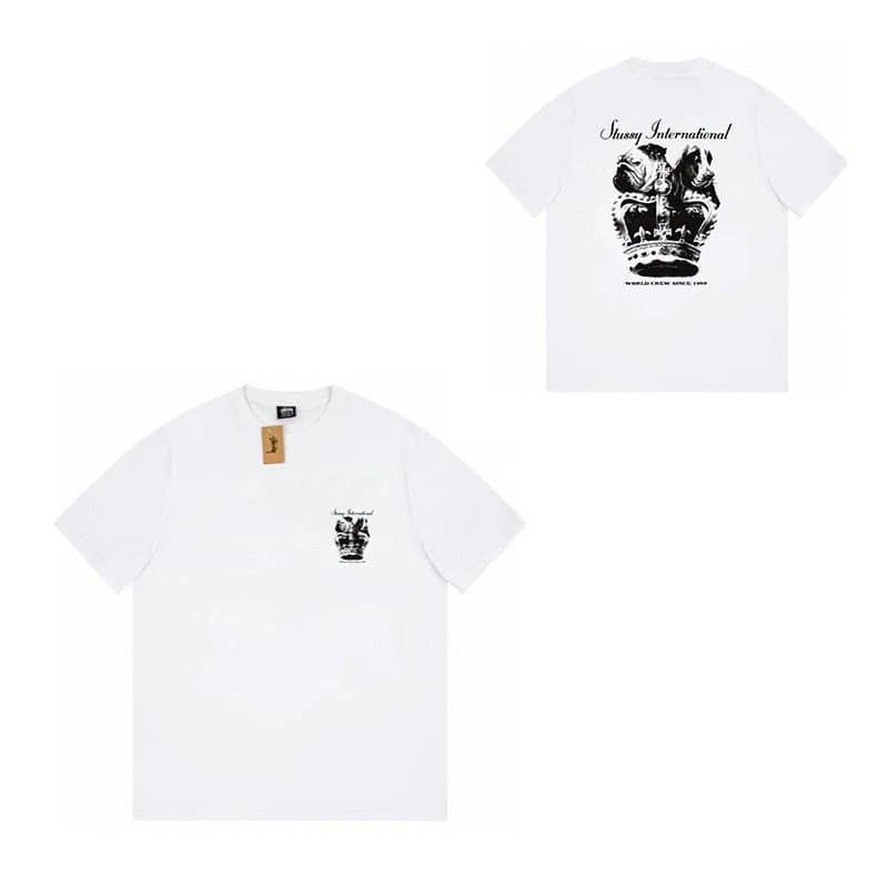 Stüssy Short-Sleeve T-Shirt Crown Graphic