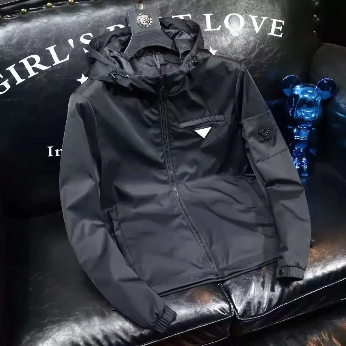 Prada Re-Nylon Hooded Jacket Triangle Logo