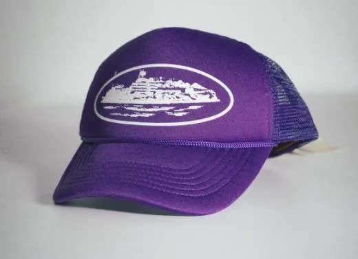 Corteiz Bucket Hat Embroidered Logo — Purple
