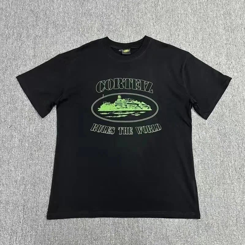 Corteiz Graphic Tee Corb Rules The — 7*Top quality