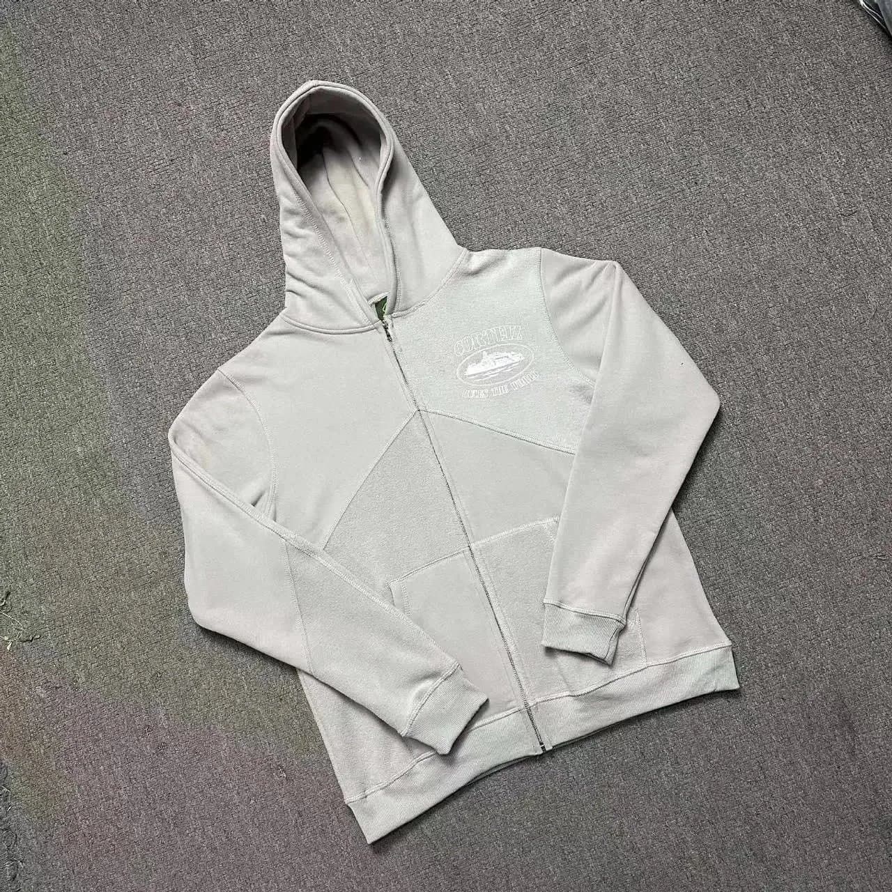 Corteiz Zip-Up Hoodie CRTZ Logo Patch