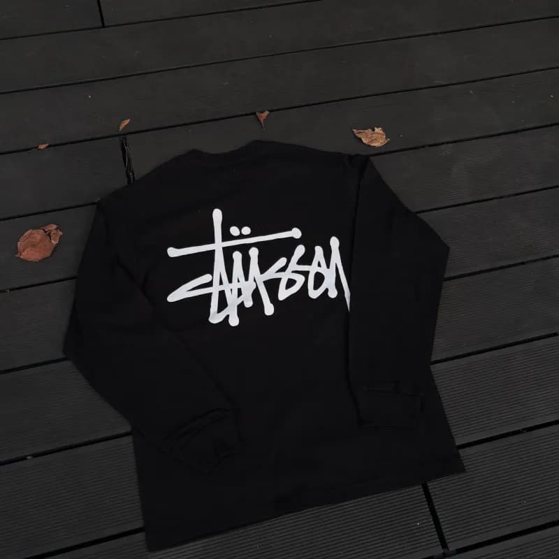 Stüssy Long Sleeve Tee Stock Logo