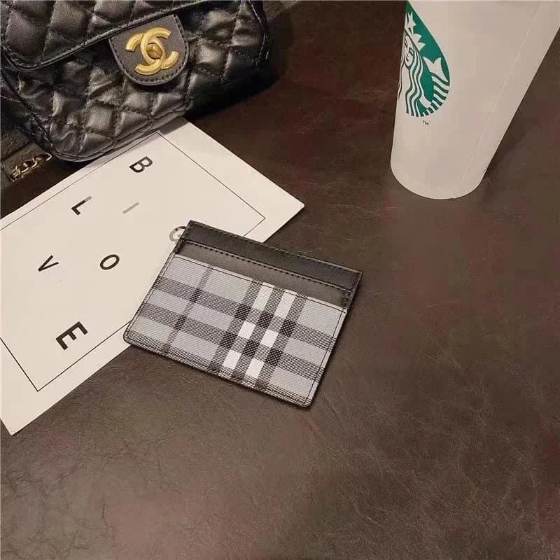 Chanel Card Holder Tartan Check