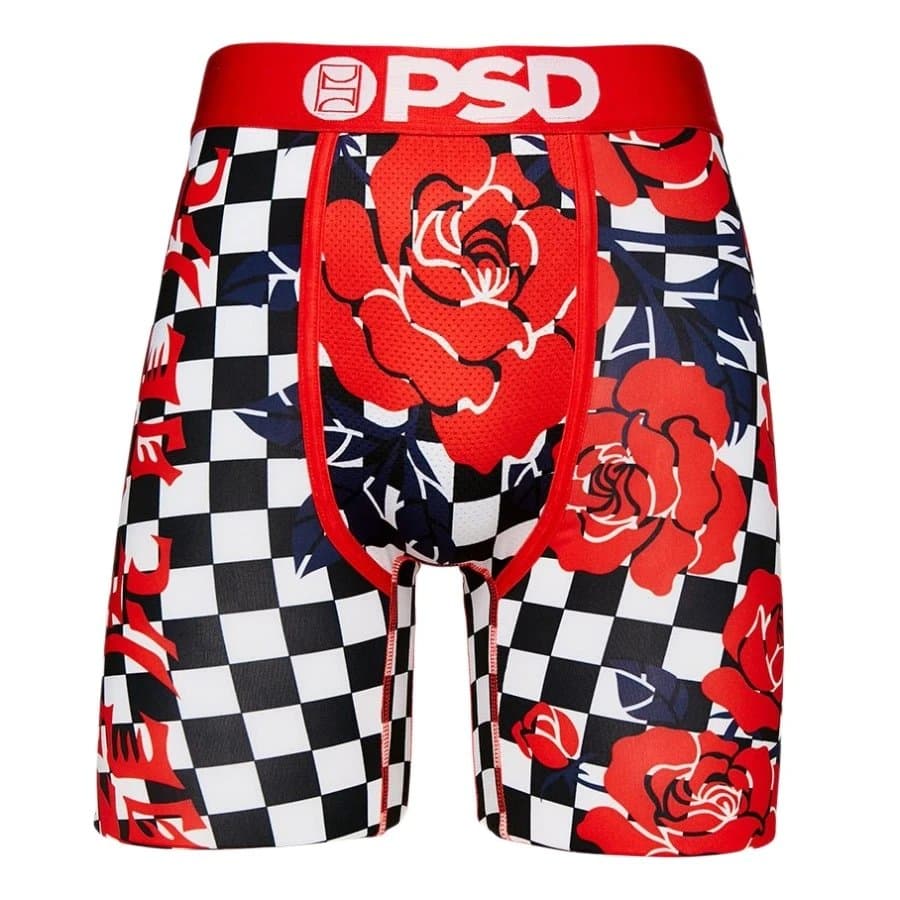 Represent Boxer Briefs Checkerboard Rose Print