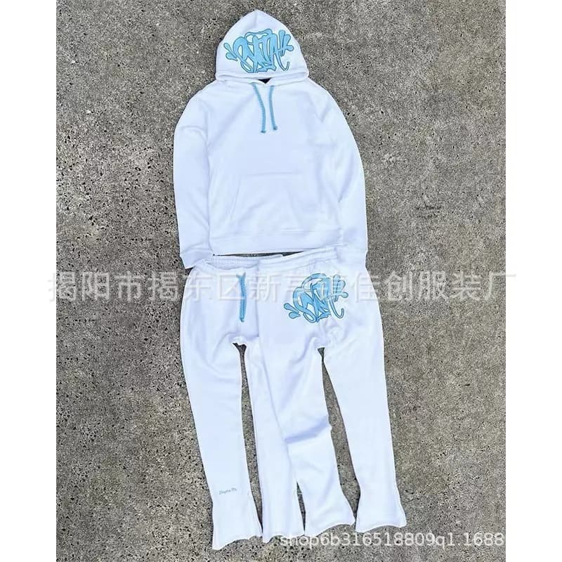 Fear of God Essentials Hoodie and Joggers Set Graffiti Logo
