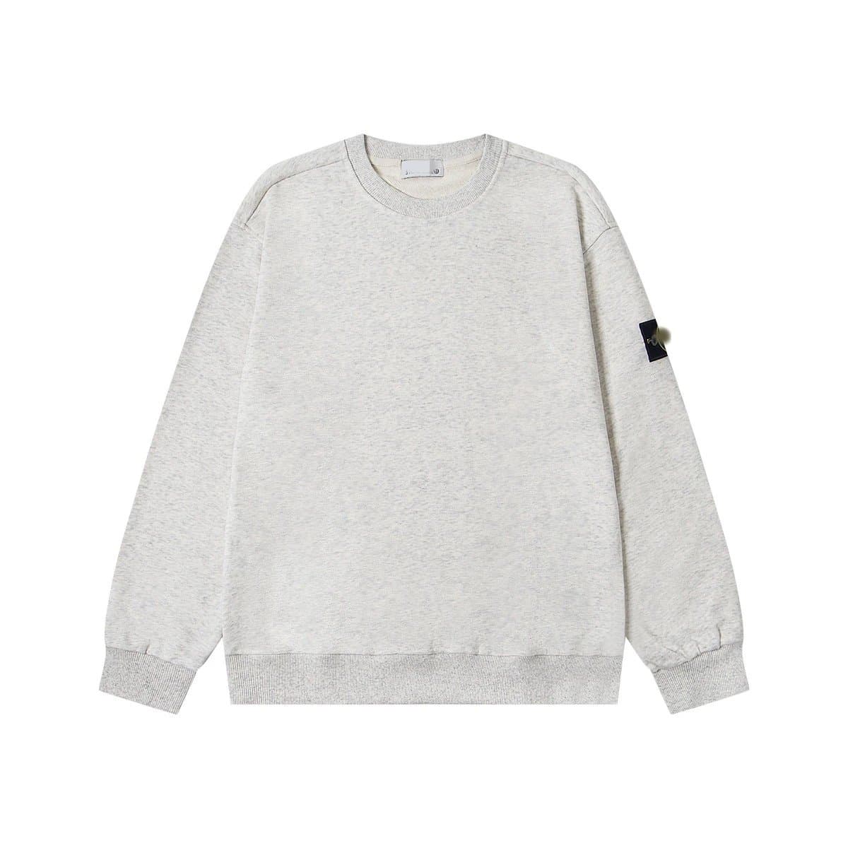 Stone Island Crewneck Sweatshirt Solid — 浅花灰