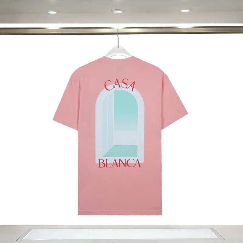 Prada Cotton T-Shirt Triangle Logo Pocket — 881 front and back print powder