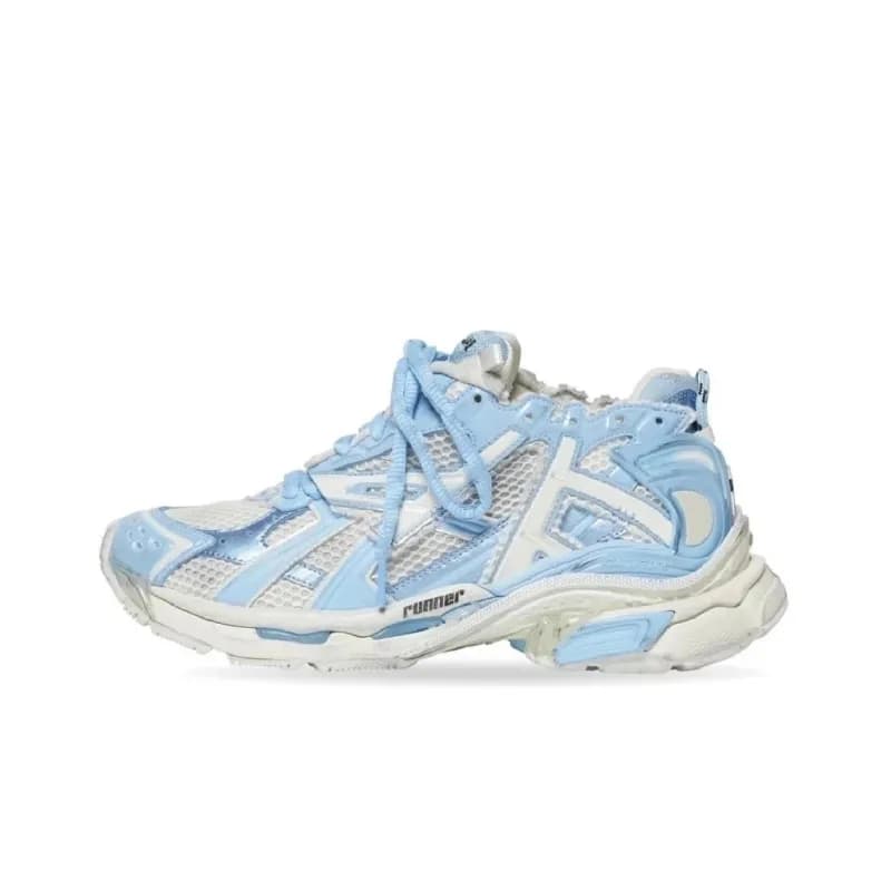 Balenciaga Triple S Graffiti — Runner 7.0 天空蓝