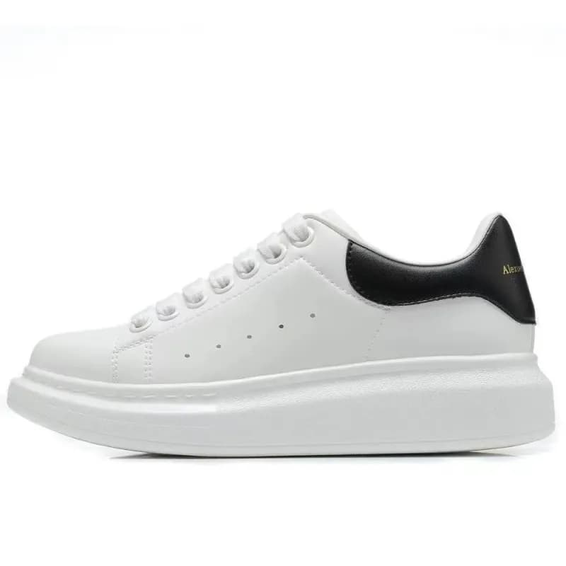 Alexander McQueen Sneaker White with Black Heel Tab