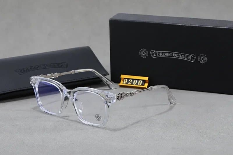 Chrome Hearts Optical Frame Crystal Clear with Cross Accents