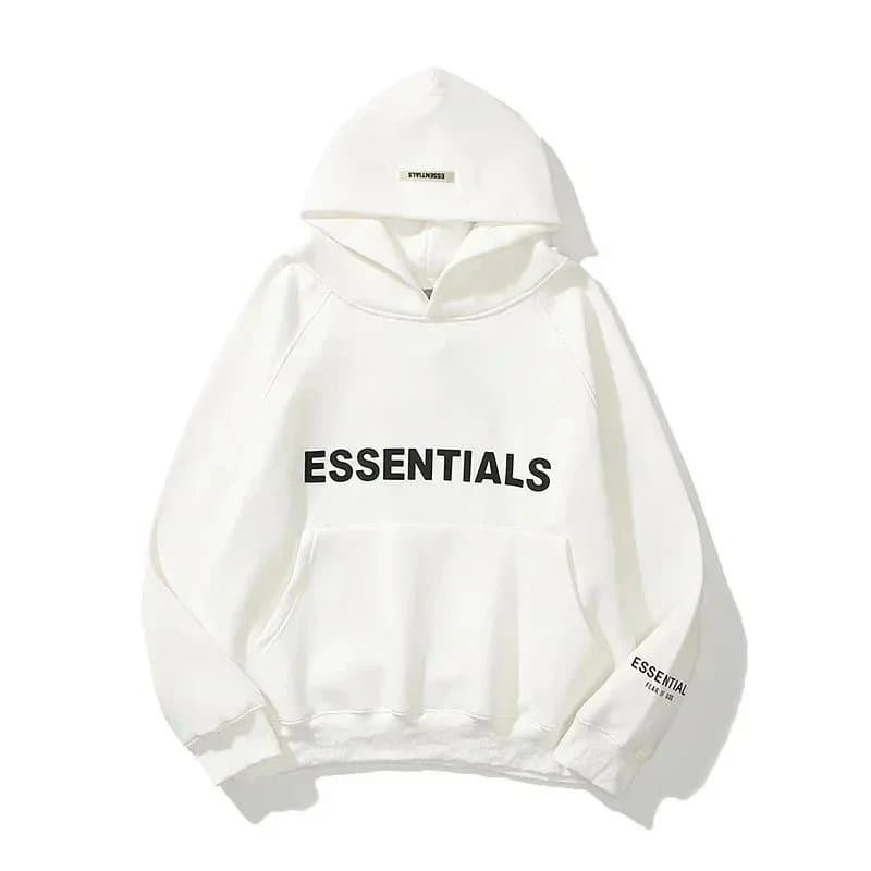 Fear of God Essentials Hooded Sweatshirt Essentials Logo — 58白色连帽