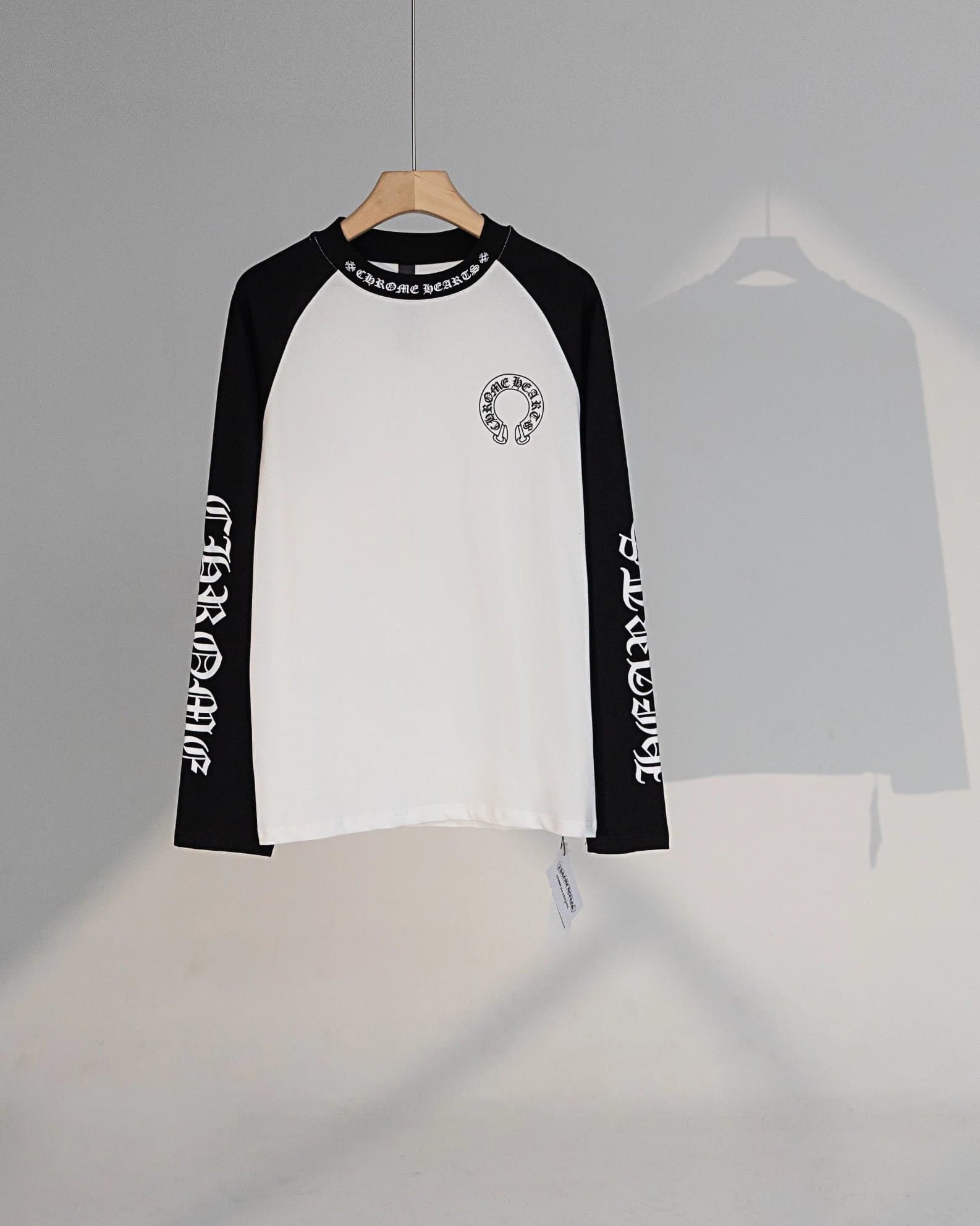 Raglan Long Sleeve Tee Chrome Hearts Logo