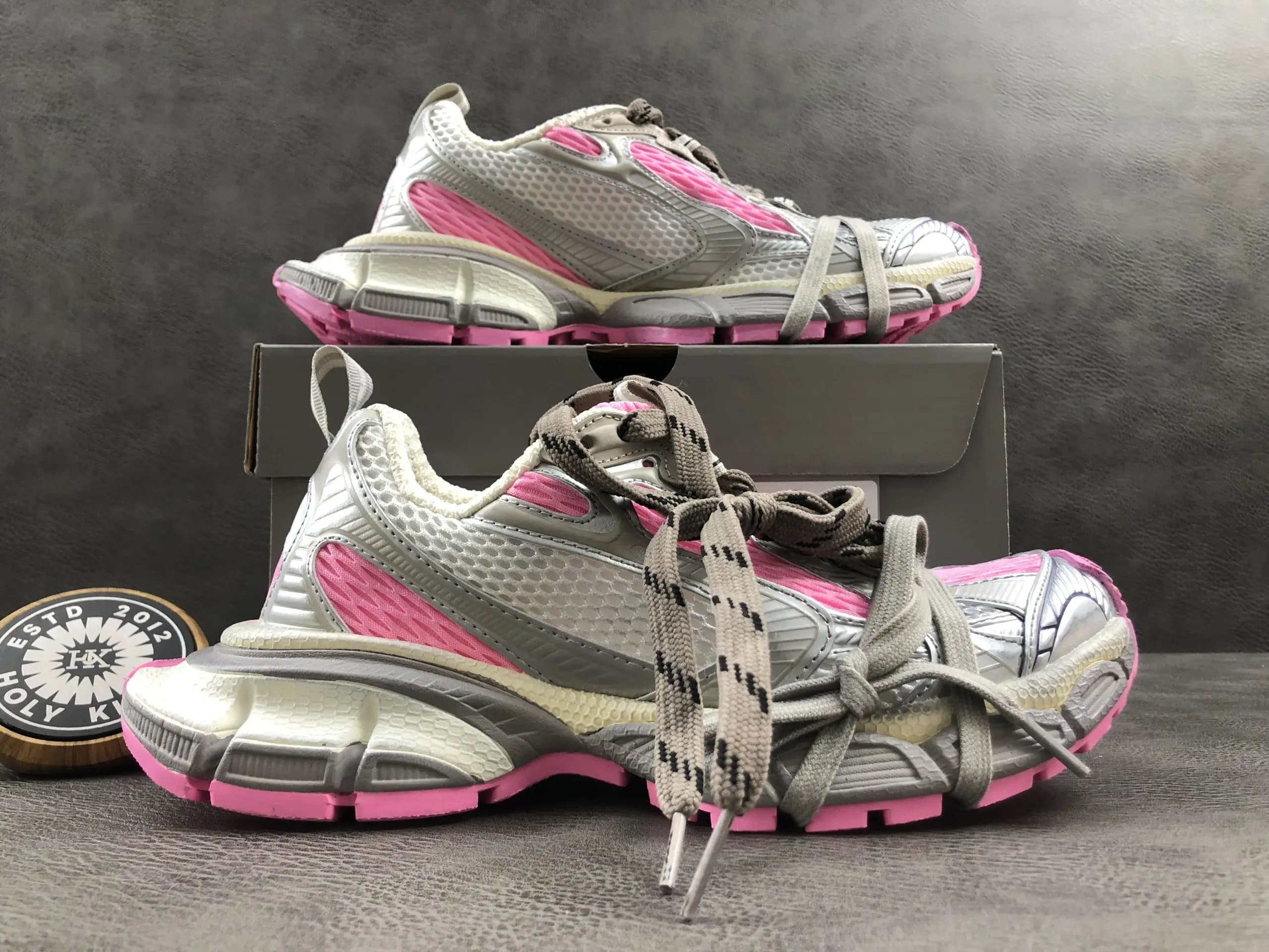 Salomon XT-6 White Blue Red — PINK*