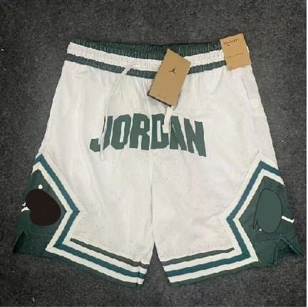 Jordan Basketball Shorts Geometric Panel Design — N031白色