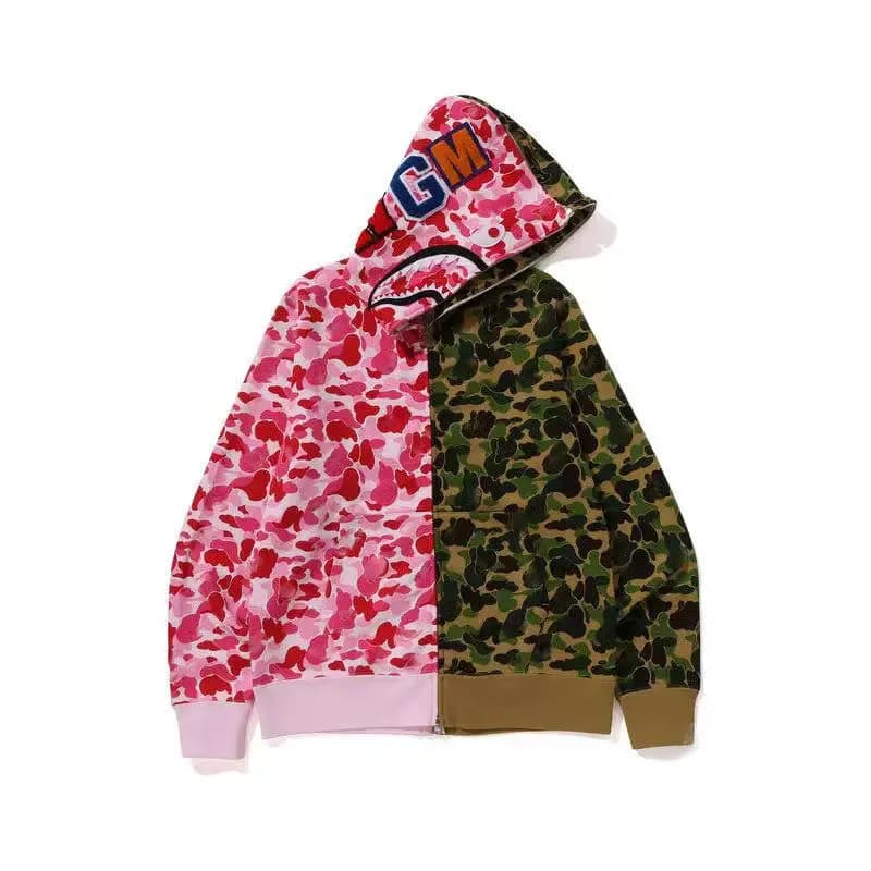 BAPE Shark Hoodie Split Camo