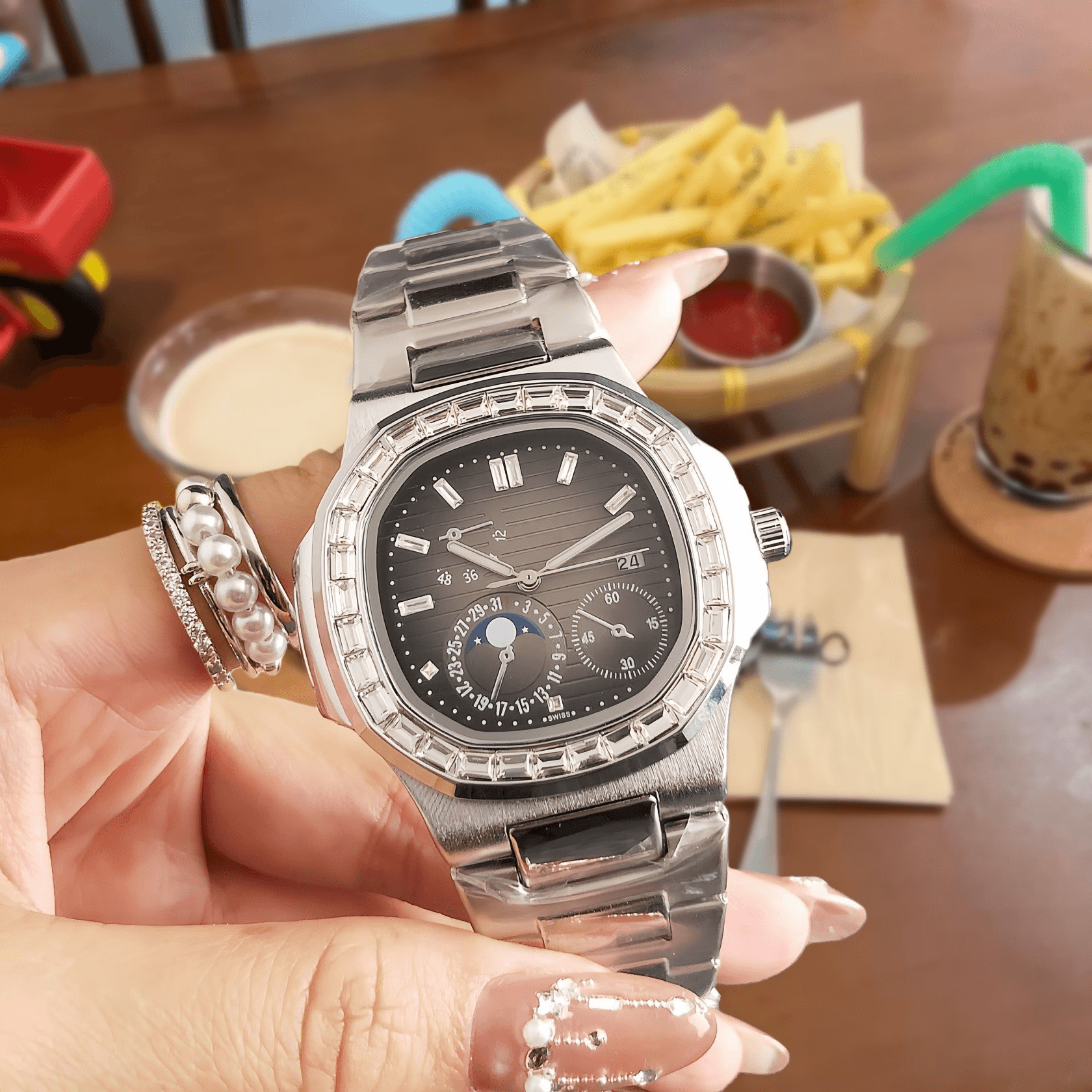 Audemars Piguet Royal Oak Perpetual Calendar Diamond Bezel