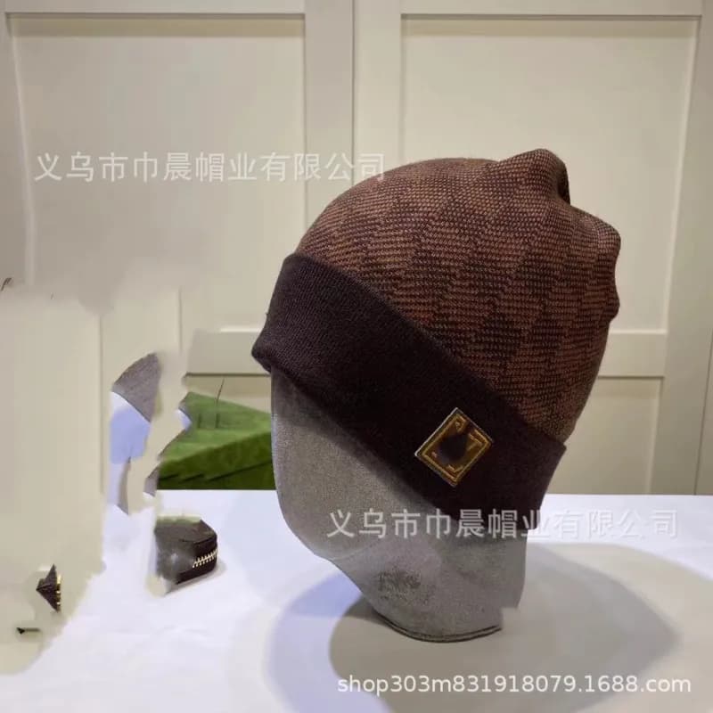 Fendi Knit Beanie FF Logo Patch