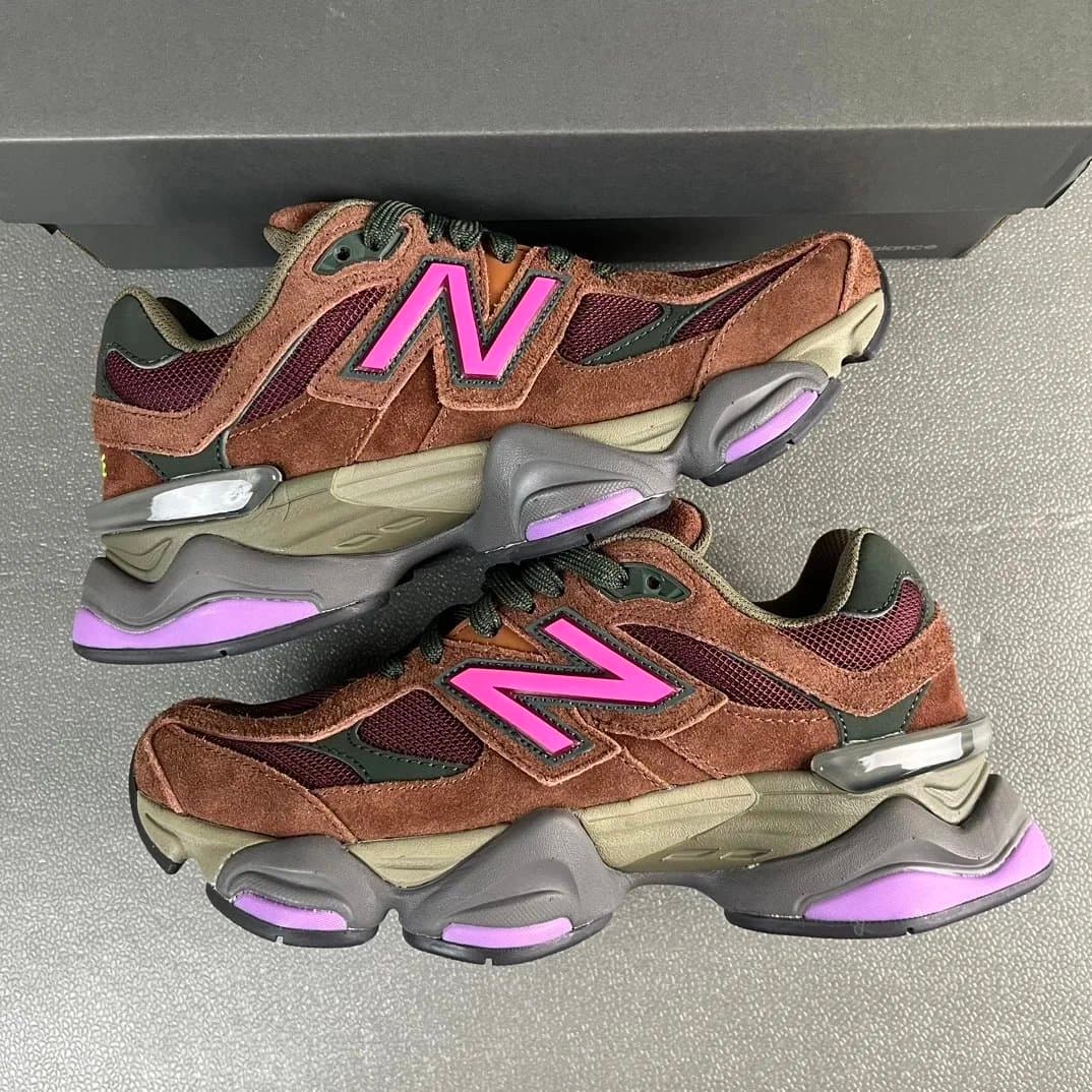 New Balance 2002R Grey Green — Burgundy U9060BUR