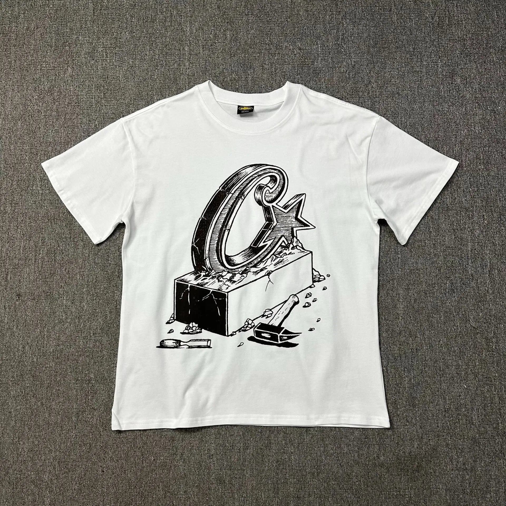 Corteiz Graphic Tee Rules the Waves — 3169 White