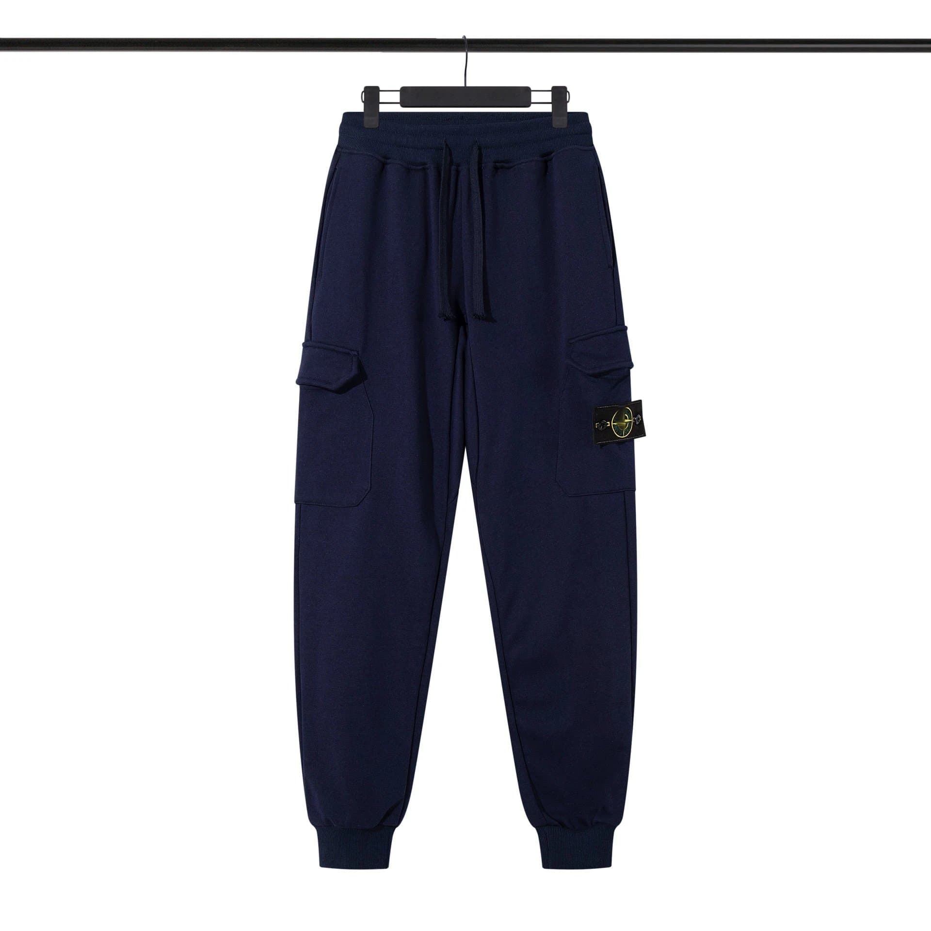 Stone Island Cargo Joggers Navy with Compass Patch