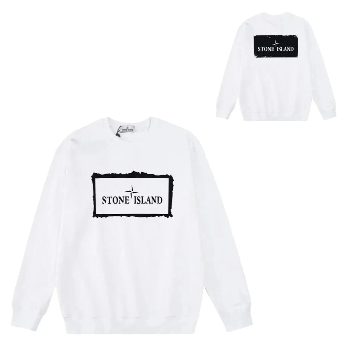 Stone Island Crewneck Sweatshirt Compass Patch — JMFS-YLWY-0096