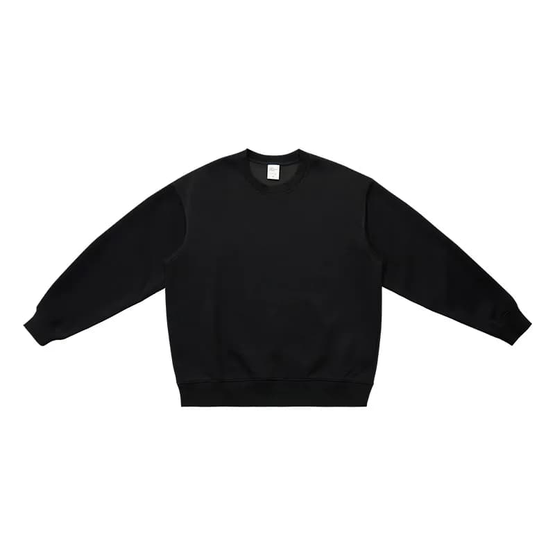 Crewneck Sweatshirt Solid Black