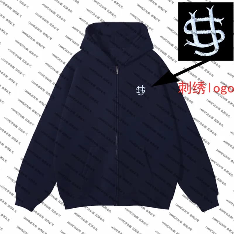 Fear of God Essentials Puffer Jacket & Sweatpants Set Marbled Grey — 深蓝色卫衣