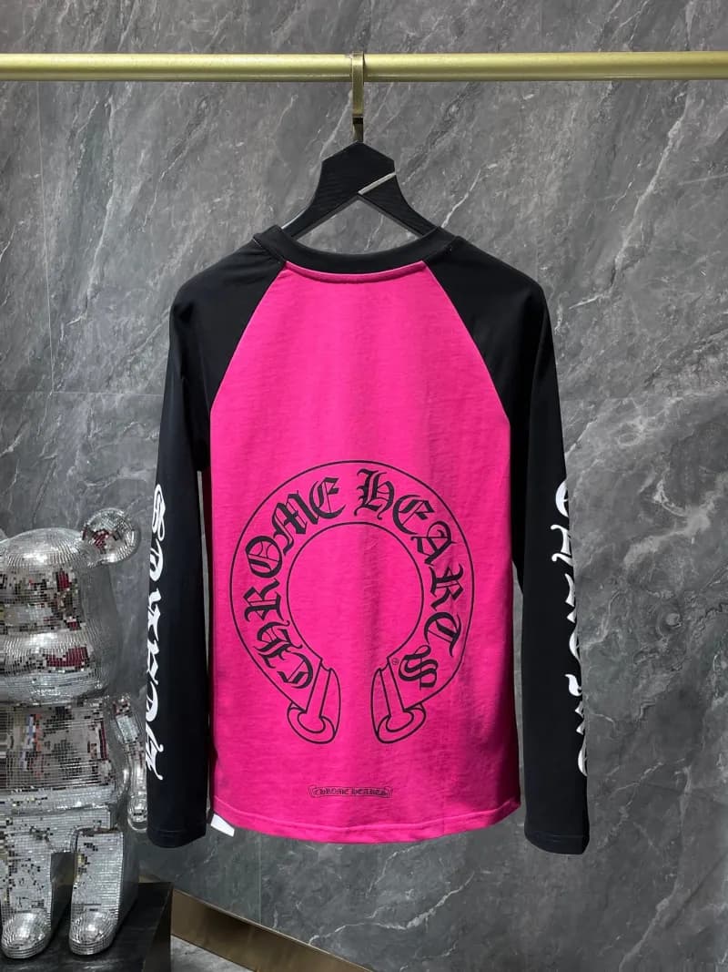 Raglan Long Sleeve Tee Chrome Hearts Logo