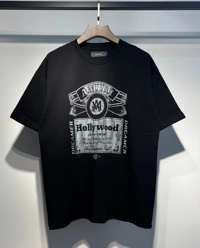 Amiri Logo T-Shirt Mesh Script — 726 black