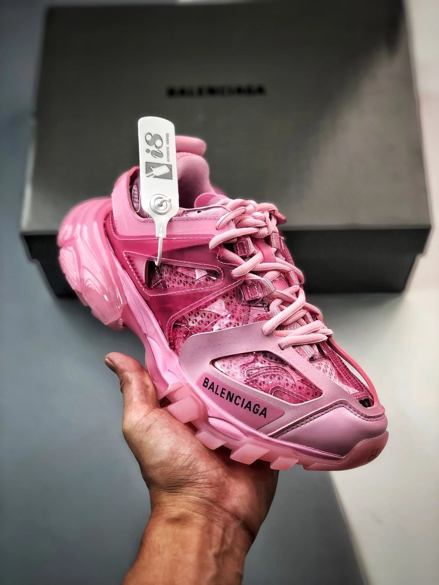 Balenciaga Triple S Transparent Pink