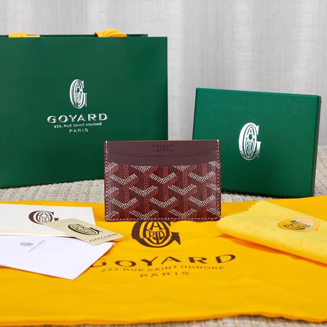 Goyard Card Holder Saint Louis Chevron