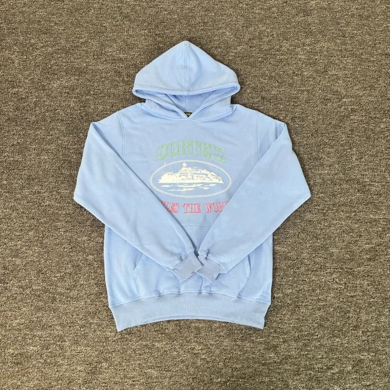 Corteiz Cruisez Sweatshirt Ship Graphic — 927天蓝色卫衣