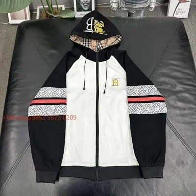 Burberry Zip-Up Hoodie Check Patch — 6