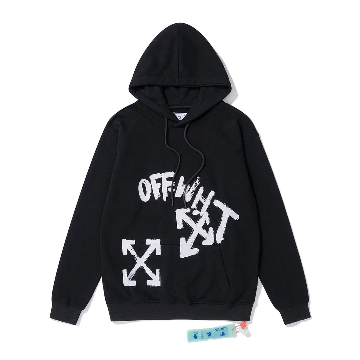 Off-White Hooded Sweatshirt Diagonal Arrow Print — 872黑色