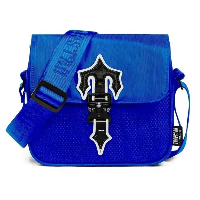 Trapstar Crossbody Bag Neon Blue with Logo Buckle