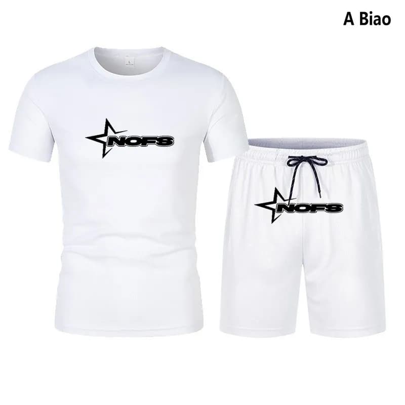 Corteiz T-Shirt and Shorts Set NOFS Star Logo